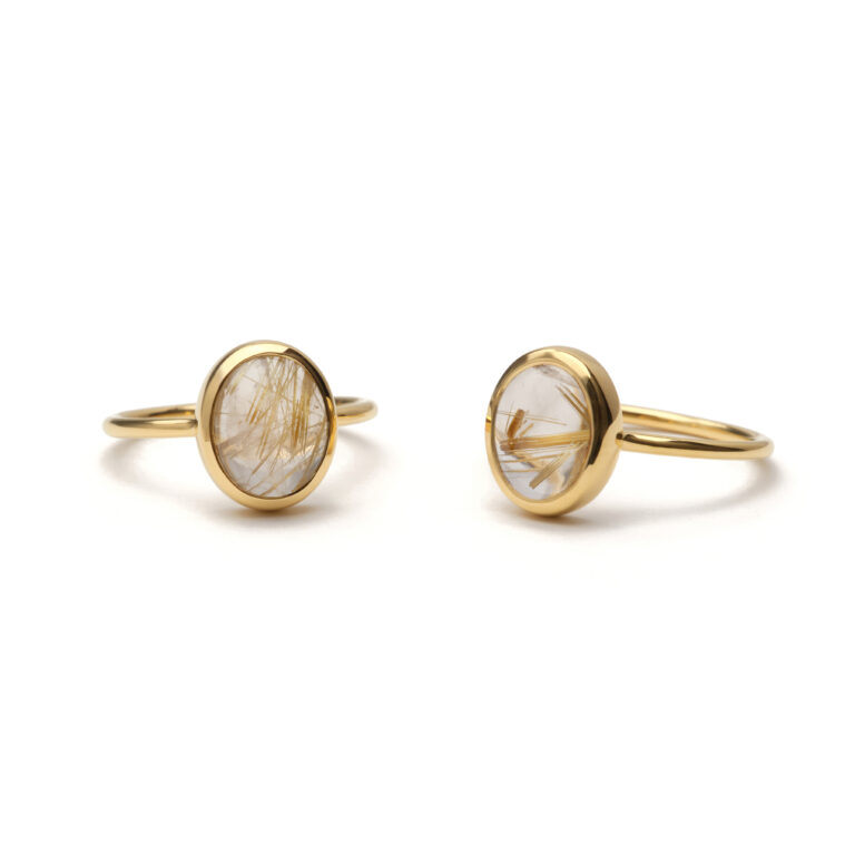 S925 SINGLE STONE THIN RING -GOLD RUTILE QUARTZ
￥8,580-