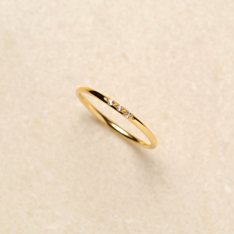 S925 ROWS OF STONES THIN RING
¥3,300-